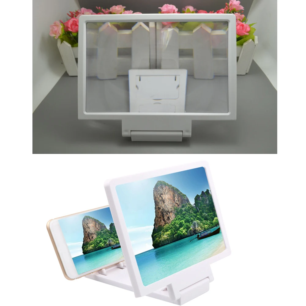 

Universal Folding 3D Video Screen Display Amplifier Expander Mobile Phone Screen Magnifier Bracket Enlarge Stand Eyes Protection