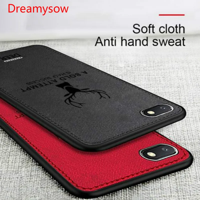 

Soft Deer Cloth Phone Case For Xiaomi Mi9 SE Mi8 Lite Redmi 6 6A 6 Pro Redmi 7 Note 7 Note 6 Pro Canvas Tpu Embossed Deer Cover