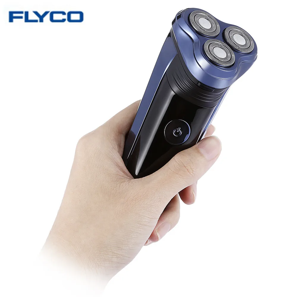 FLYCO FS362EU электробритва с комфортной системой Лезвия для мужчин 3D бритва с Плавающей головкой с двойным трековым лезвием всплывающий триммер