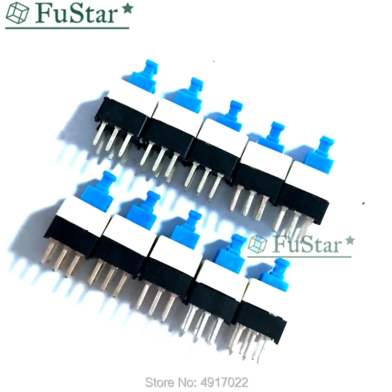 50 шт./лот микропереключатель 8X8mm 8x8mm 6Pin Push Tactile Power самоблокирующийся кнопка