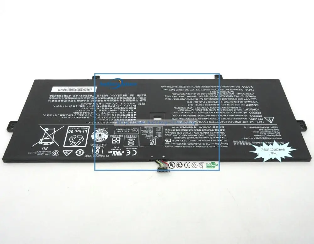 10160 mAh, 78W подлинный аккумулятор L15M4P23, L15C4P22, L15M4P21 для lenovo yoga 910 13 80VF, lenovo yoga 910-13IKB