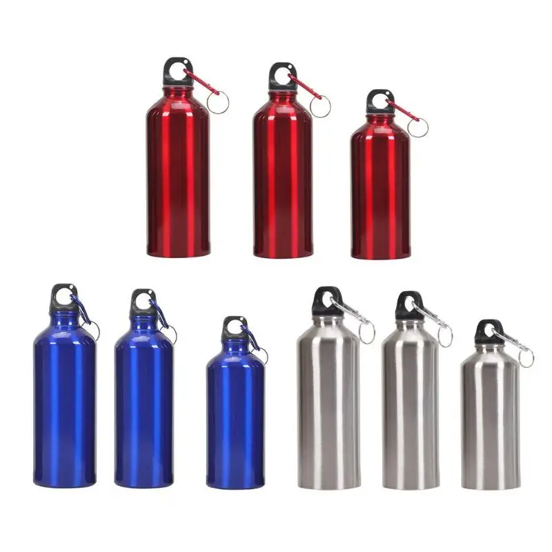 

400/500/600/750ml Bike Sports Water Bottle Aluminum Alloy Portable Outdoor Drinking Kettle with Lid Outdoor Water Storage