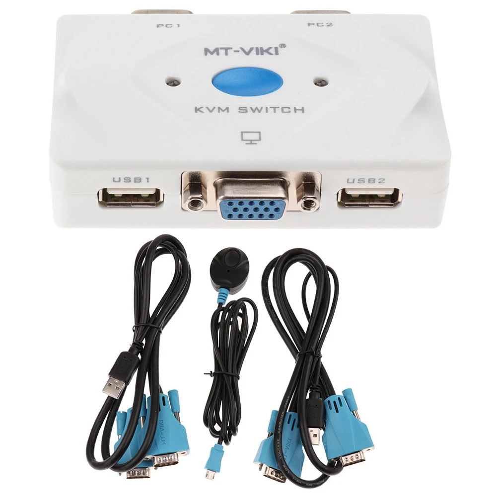 OPQ 2 в 1 4 порта Usb 0 Kvm переключатель с кабелем для двух мониторов клавиатура мышь