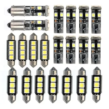

21pcs E46 Sedan M3 LED Dome map Reading Light Lamp Kit License Plate Light Bulbs For BMW 1999-2005 Car Interior Light bulbs