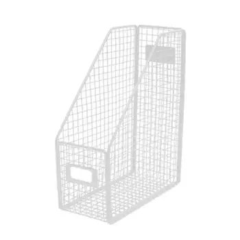 

1pc Retro Wrought Iron Desktop Storage Rack File Book Storage Box Home Office Desktop Study Bedroom Creative Shelf Rack