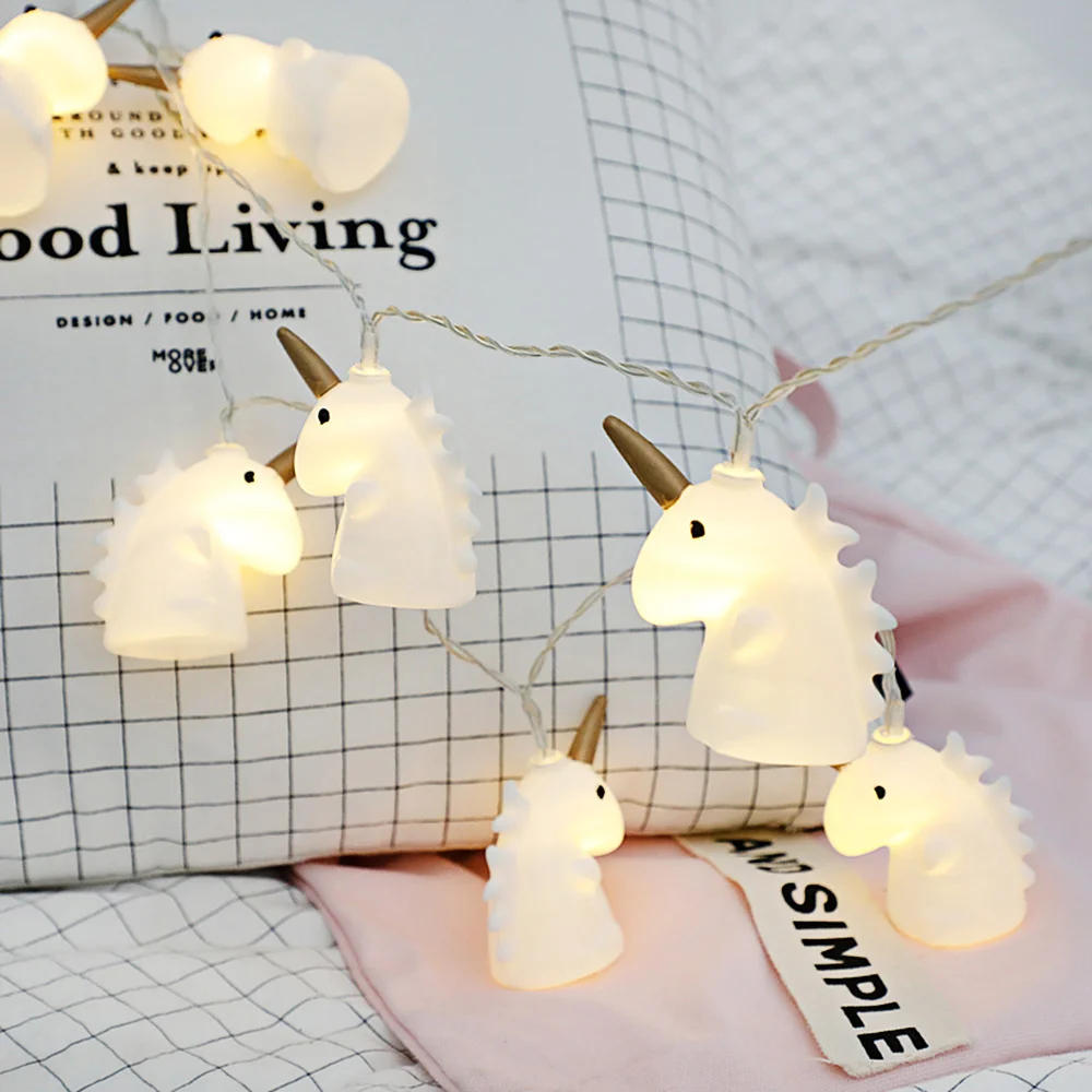1.5M 10 LEDs Unicorn Light String Lamp For Home Party Festival