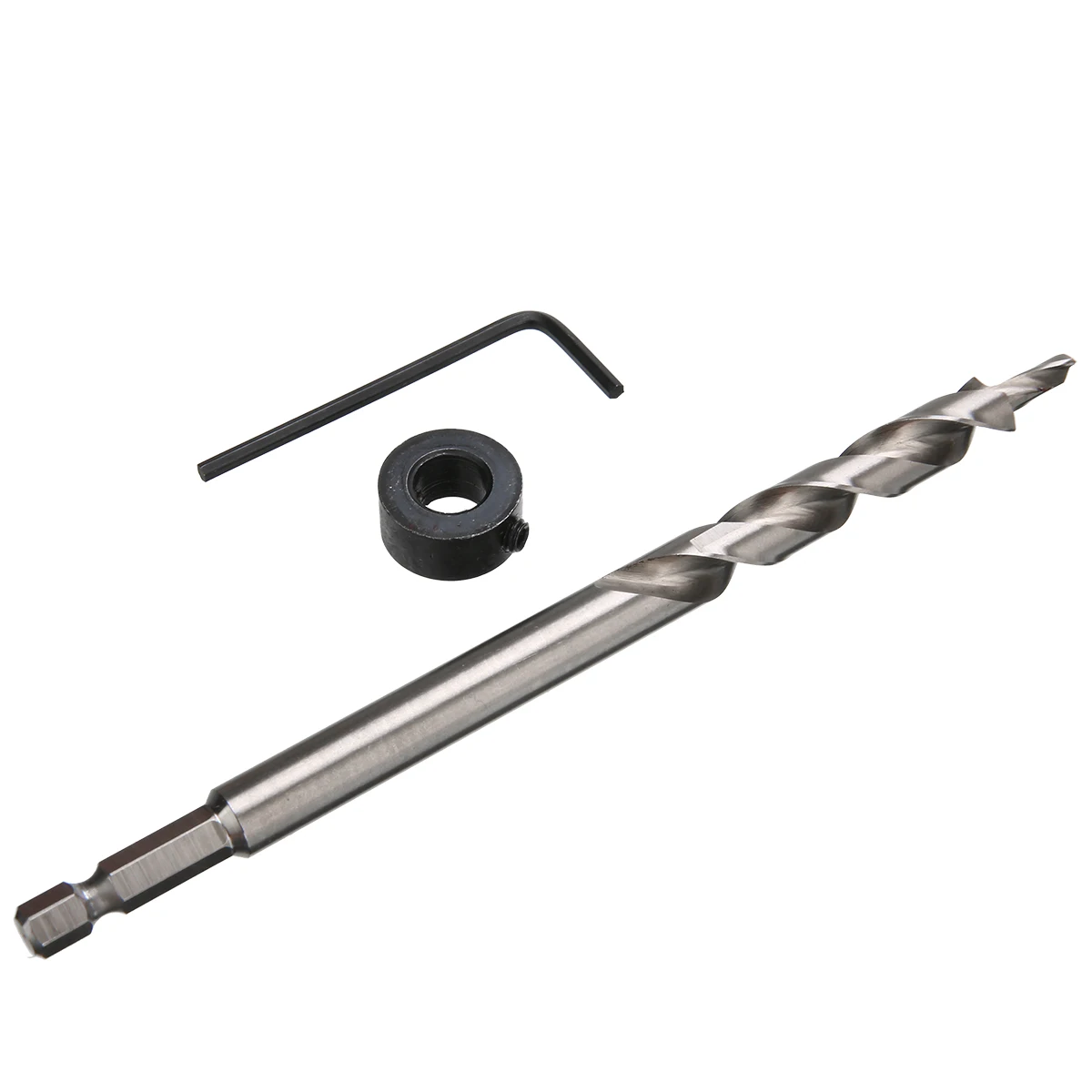 1 set HSS 1/4" Hex Twist Step Drill Bit for Kreg Pocket Hole Drill Jig Guide 3/8" Drill Bit Set