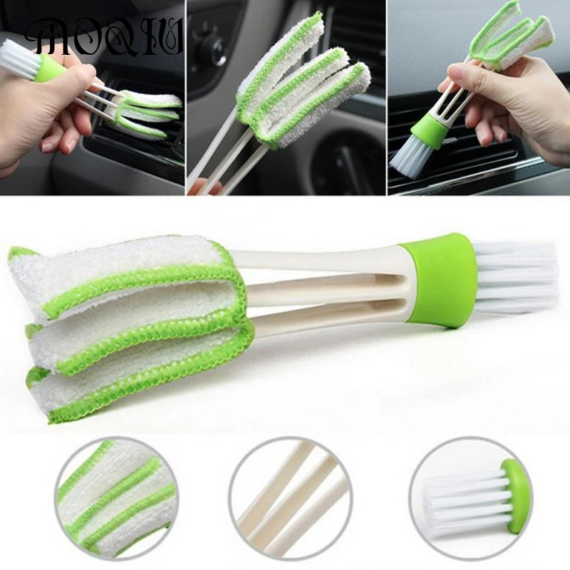 

Practical Household Wash Tool Double Slider Car Air Conditioning Outlet Clean Brush Window Blinds Keyboard Cleaner Scrub