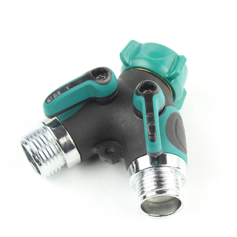 

2 Way Y Shape Hose Splitter Pipe Adapter Irrigation Connector Garden Comfortable Plastic Grip Faucet European &American standard