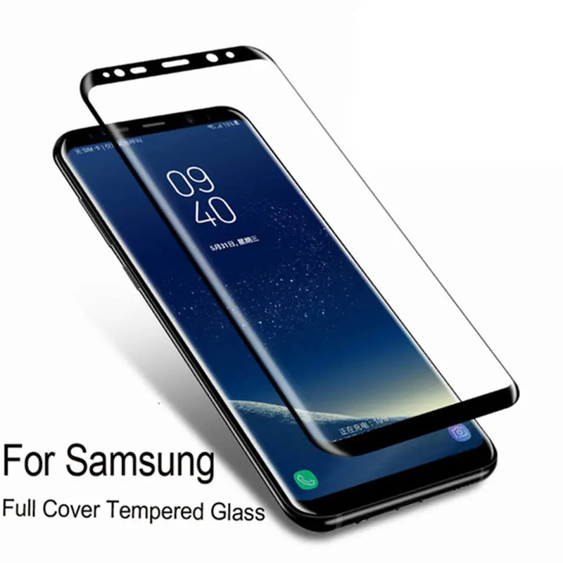 Полное покрытие для Samsung Galaxy S8 закаленное стекло Защита экрана Note 8 9 S9 Plus S6 Edge S7