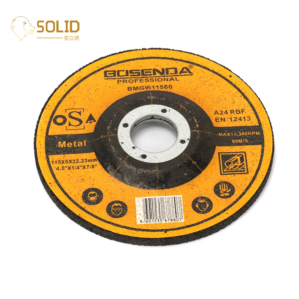 

1Pc 4-1/2" Resin Cutting Wheel Disc with 7/8" Bore Grinding Wheel for Angle Grinder Descaling, Finishing and Polishing 115mm