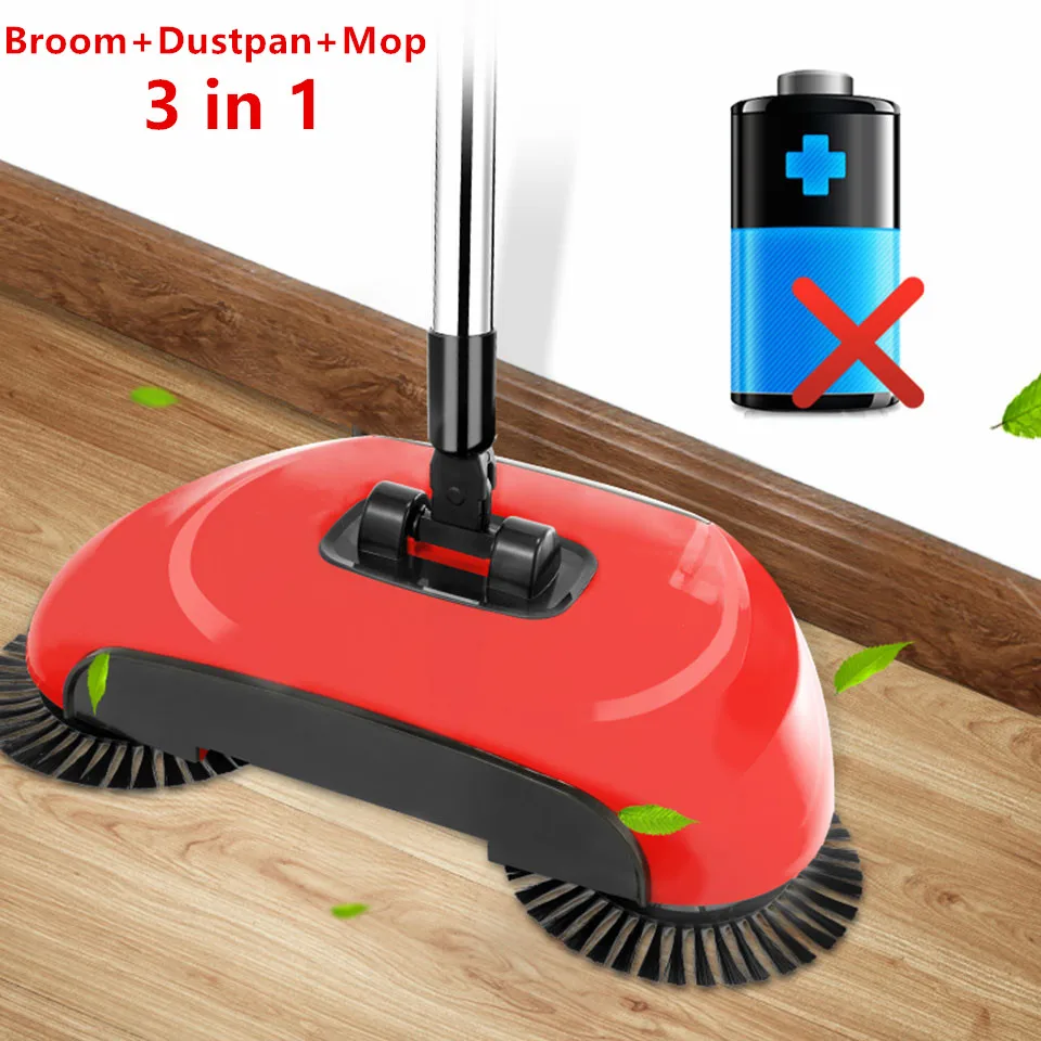 Magic Broom Lazy Mop Spin 360 Degree Sweeper Machine Automatic Brush Cleaner 