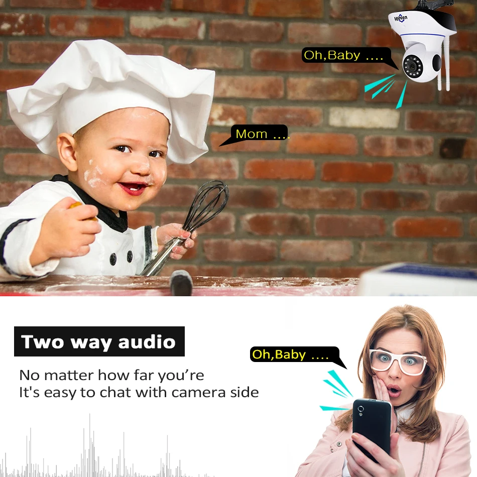 Hiseeu HD 720P Беспроводная ip камера wifi ночного видения IP сетевая видеонаблюдения P2P