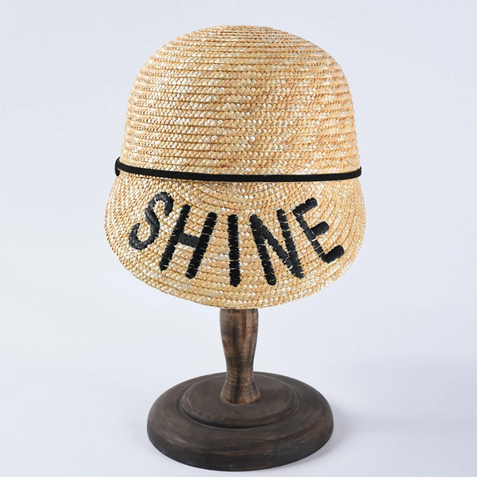 Женская соломенная шляпа Sherlock Holmes Deerstalker новая с двойными полями Солнцезащитная