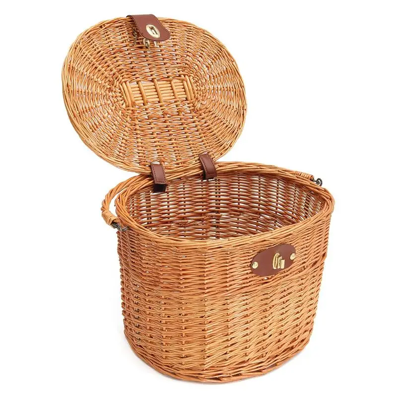 wicker bike panniers