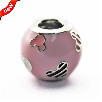 

CKK 925 Sterling Silver Mickey Icon Charms Original DIY Beads Fits For Bracelets & Bangle Jewelry Making