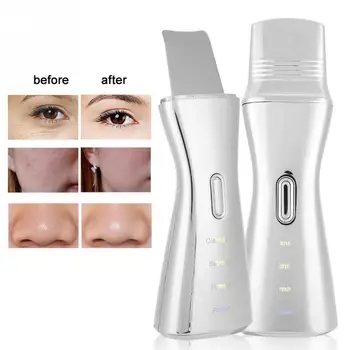 

Ultrasonic Ion Skin Scrubber Cleanser Nutrition Pore Cleaner Blackhead Removal Therapy Facial Cleaner Peeling Massager Machine
