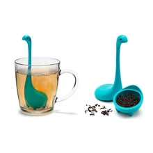 

Hot Water Monster Shape Silicone Tea Coffee Strainer Measure Reusable Infuser Bag Leaf Diffuser Teapot Accessory Kitchen Supplie