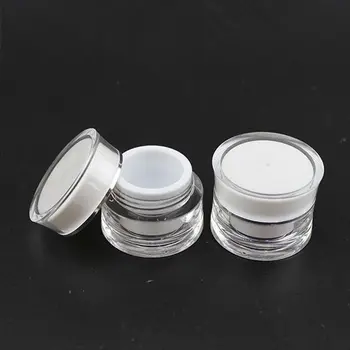 

5g Fashion Acrylic Empty Cosmetic Containers Cream Bottle With Colorful Travel Shampoo Bottle 500pcs