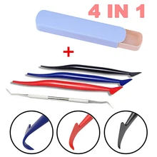 4PCS Car Stickers Corner Decorate Scraper for Window Tint Application Car Vinyl Wrap Tuck Tools Gasket Micro Squeegee 4PCS Car Stickers Corner Decorate Scraper for Window Tint Application Car Vinyl Wrap Tuck Tools Gasket Micro Squeegee