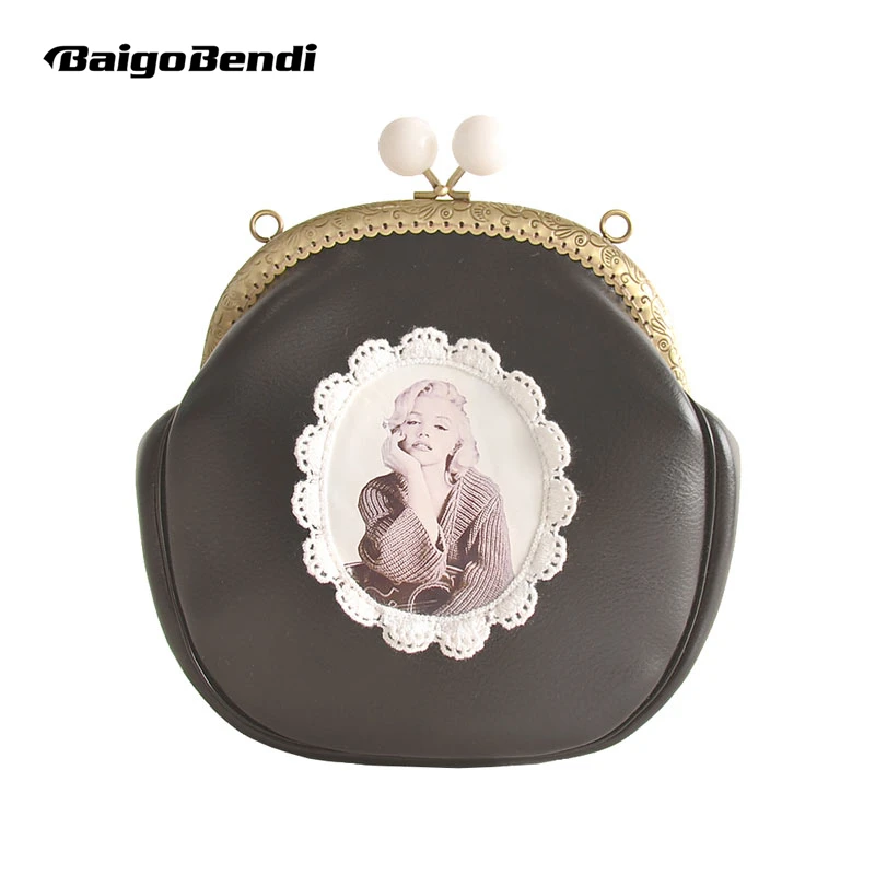 

Frame Elegant Artistic Ladies Day Clutches Retro Lace Small Bag Beautiful Mouth Gold Package Woman Messenger Shoulder Bag Ladies