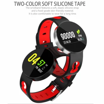 

Fashion Smart Wristband Heart Rate Bracelet Counter Watch OLED Touch Screen Band