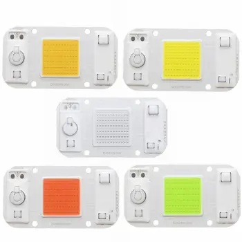 

CLAITE COB LED Chip 20W/30W/50W Warmwhite/White/Blue/Red/Green LED Chip for Floodlight Spotlight AC220-240V