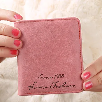 

2020 New Hasp Scrub Leather Women Wallet For Coin Card Cash Invoice Fashion Lady Small Purse Short Solid Female Clutch Carteras