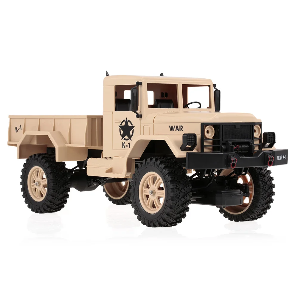 WLtoys 124302 1:12 RC Car 2.4GHz 4WD Full-Scale Speed 1200G Load Military Off-road RC Car for Beginners Toys for Children