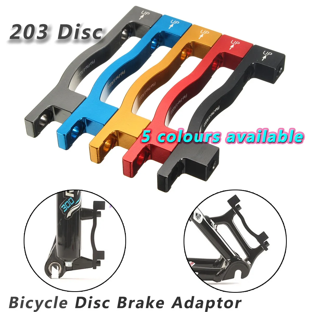 

MTB Brake Disc Ultralight Bracket Brake Disc Bracket Adapter For 203mm / 8 Inch disc rotor with 2 bolts and 4 washers