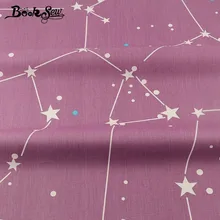 Книжная шьем фиолетовая хлопчатобумажная ткань стеганая простыня детская швейная ткань тряпичная кукла ремесло северные звезды дизайн Tecido Tela