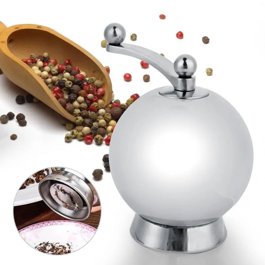 

ceramic cutters Stainless Steel Manual Pepper Grinder Muller Salt Mill Kitchen Tool spice mill
