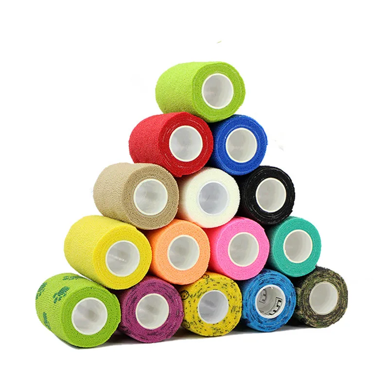 

Waterproof Breathable Adhesive Elastic Bandage Wrist support First Aid Medical Health Care Gauze Tape finger Protector 16 Colors