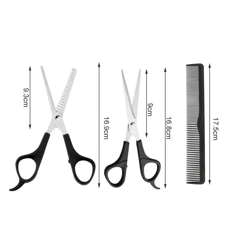 Rounded tips shear+Thinning Scissor+Comb/set  Pet Grooming Scissors Set Dog  cat professional Hair Cutting Tool