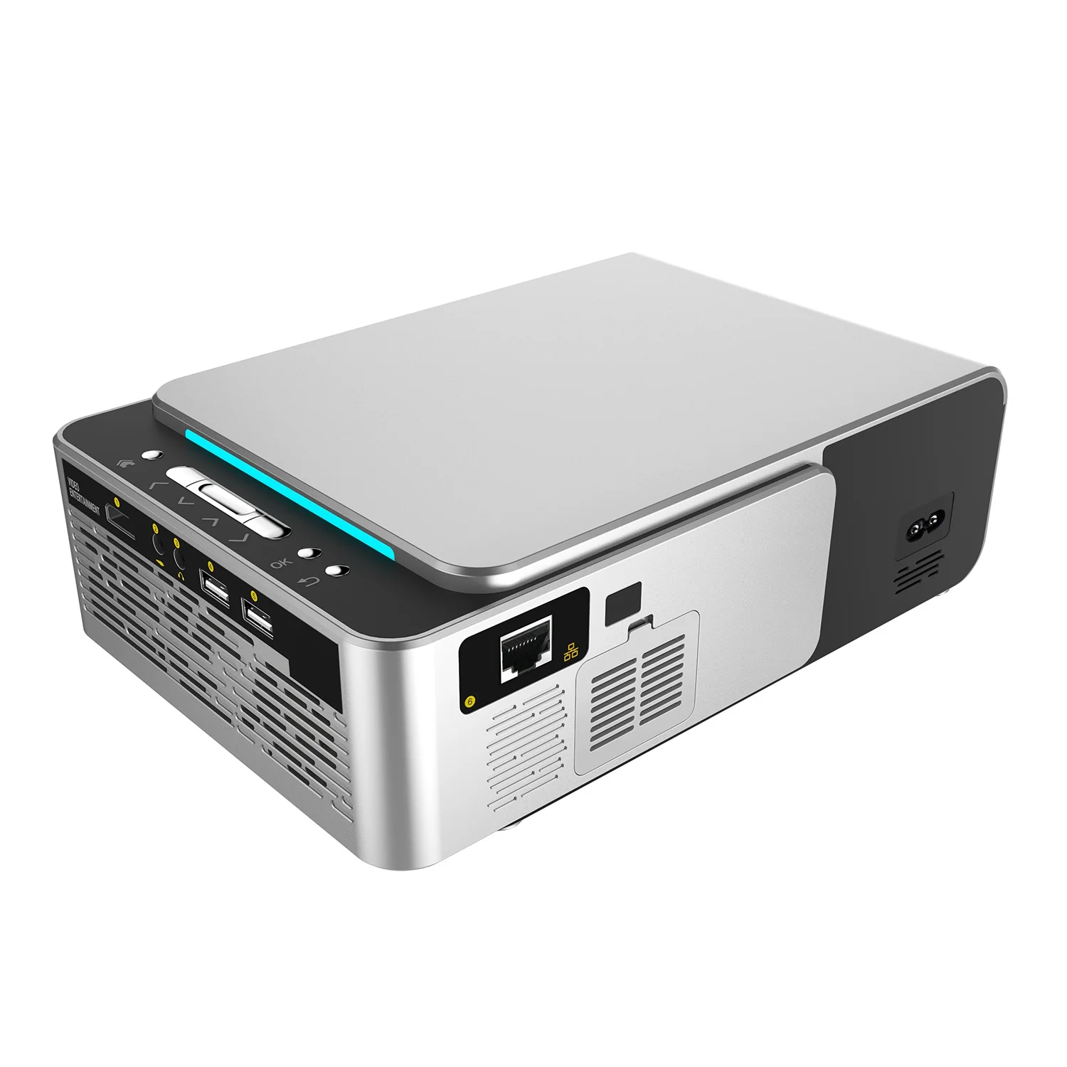  HD Multimedia Portable LED Projector Projector Home Theater HDMI VGA AV USB SD Lamp Remote Control 