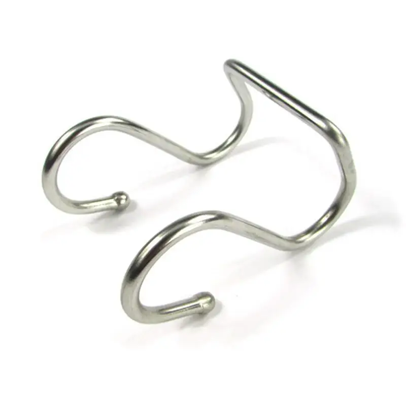 

2pcs S Shaped Stainless Steel Door Storage Double Hook Hanger for Cabinet Home Clothes Kitchen