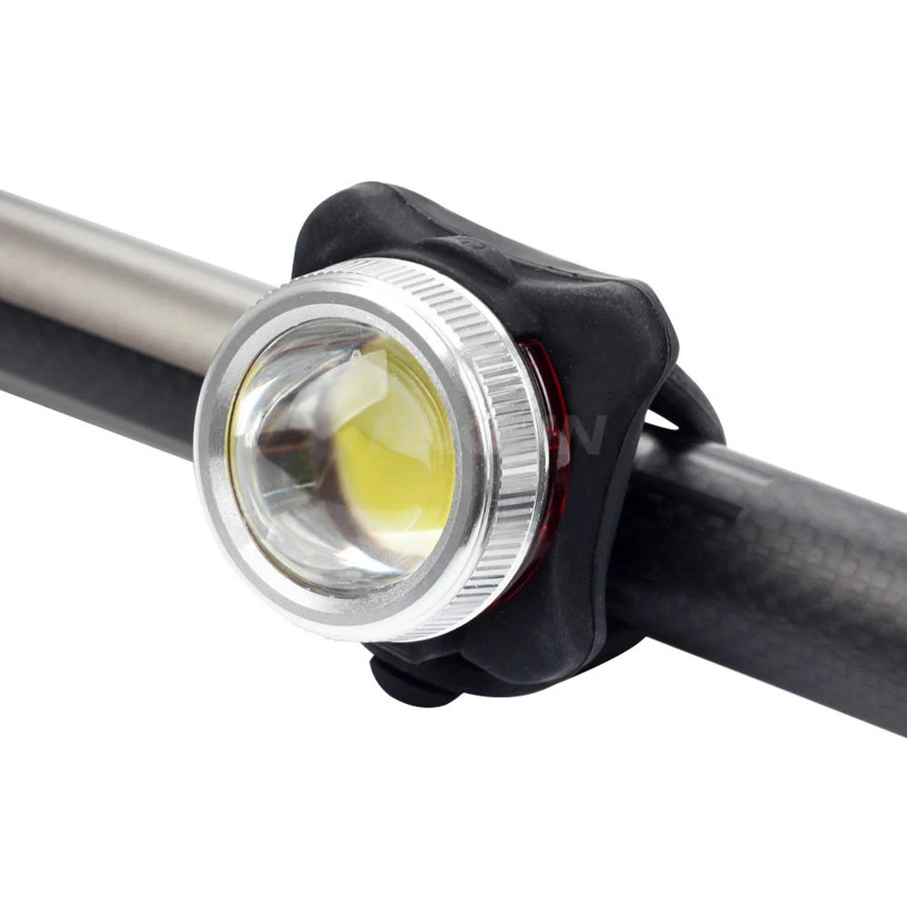 

USB Rechargeable Built-in Battery LED MTB Bicycle Light Cycling Set Bright Front Headlight Rear Back Tail Lanterna