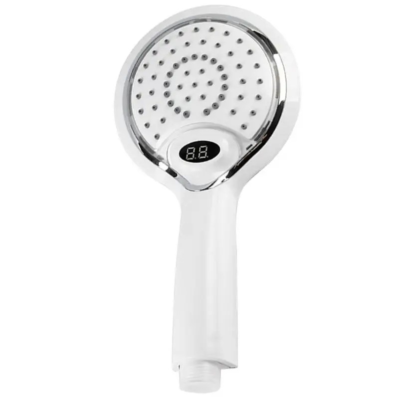 

LCD Hand Shower Led handheld Shower Head with Temperature Digital Display 3 Colors Change Water Powered led shower spray