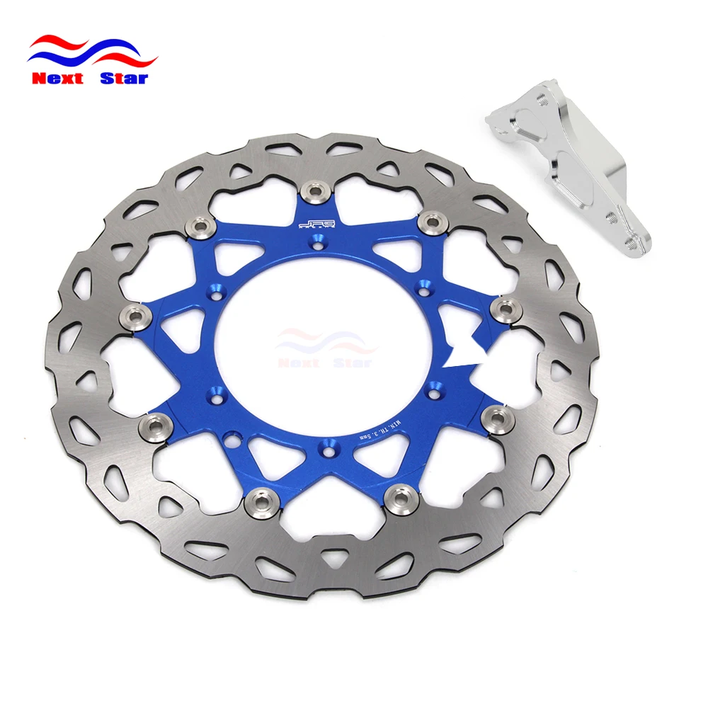 

Motorcycle 320mm Blue Floating Disc & Adapter Bracket For KTM SX XCW SXF XC XCF EXC 125 144 150 200 250 300 350 400 450 505 530