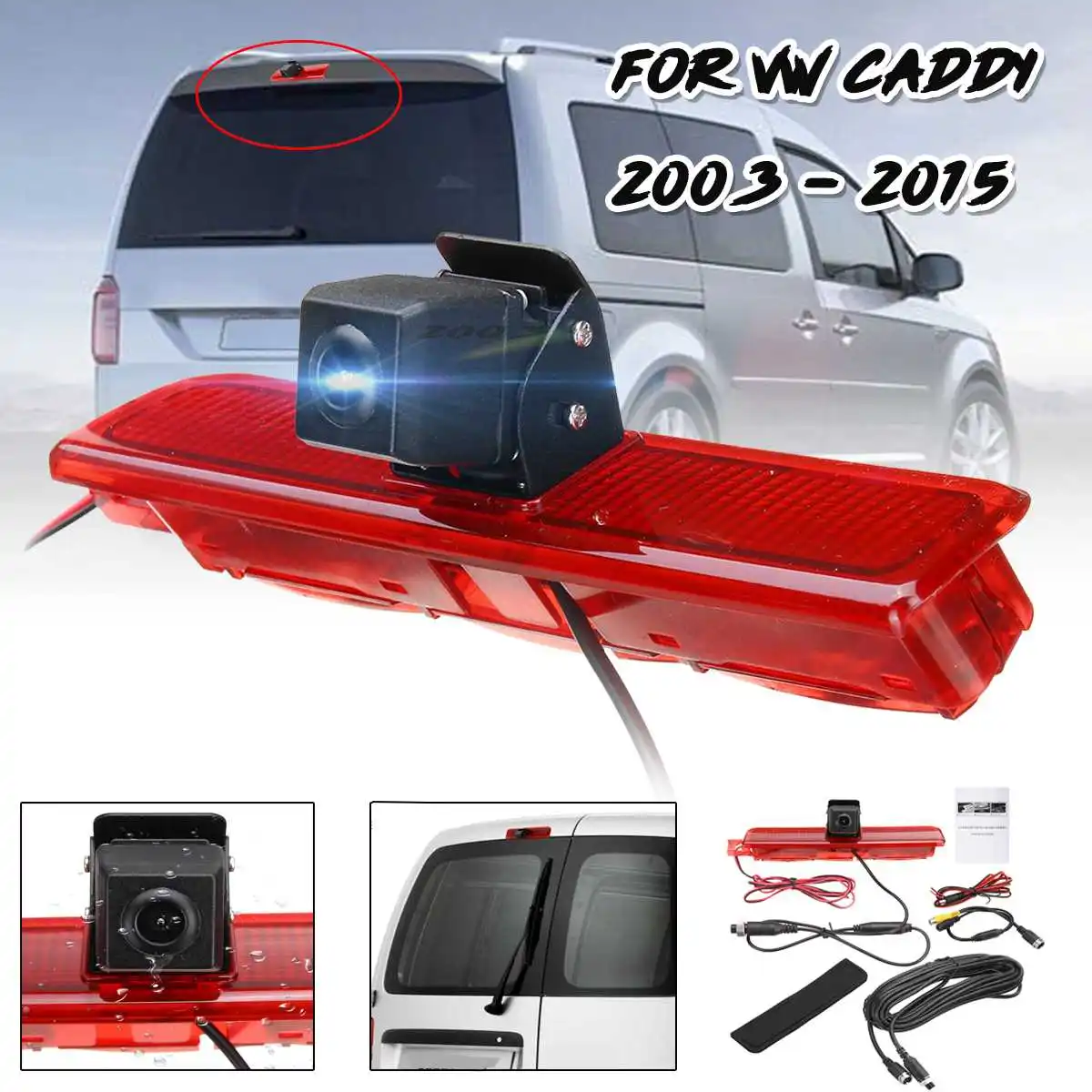 

Backup Brake Light Reversing Rear View Camera CMOS For Volkswagen-VW Caddy Van 2003-2015 Car Rear View Reverse Camera