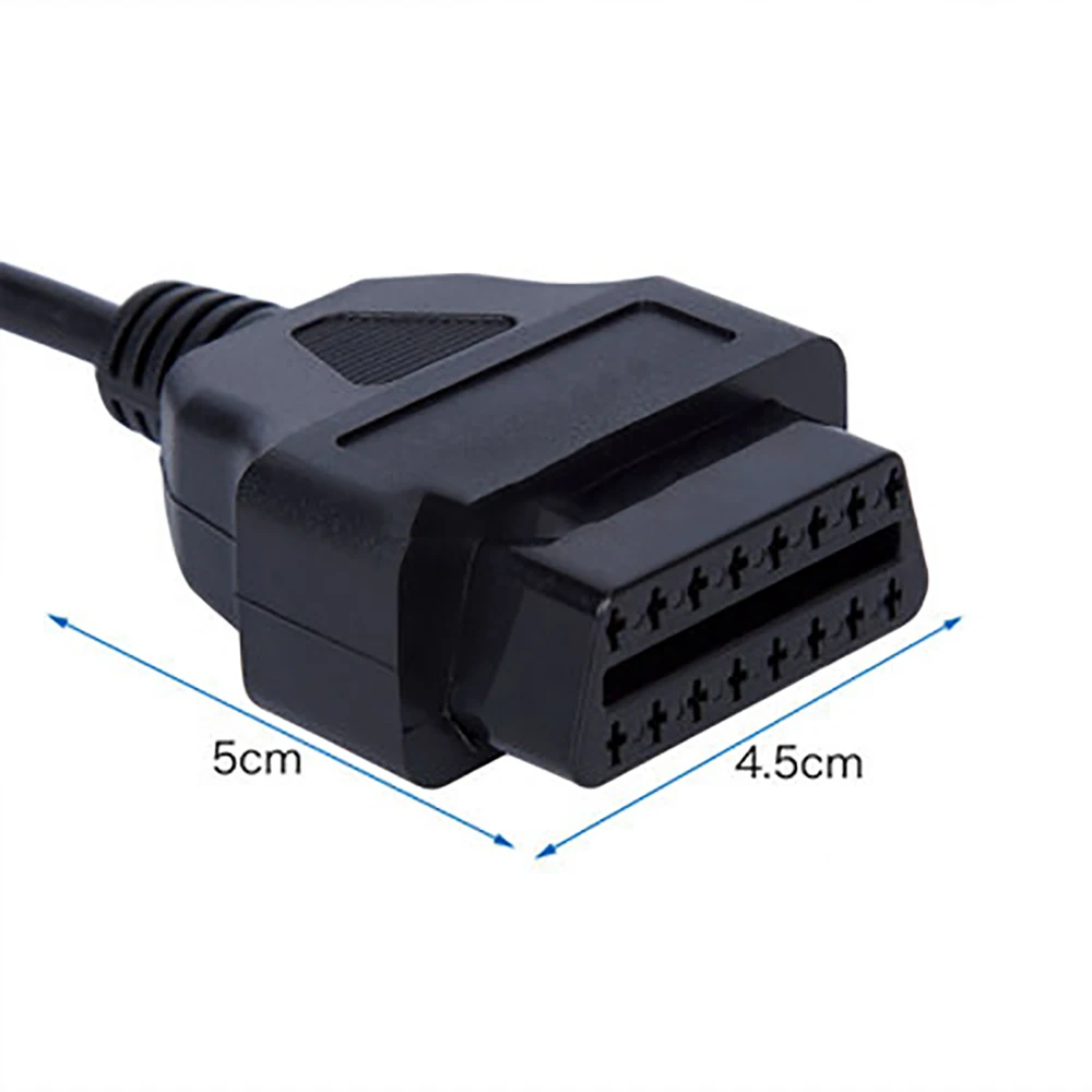 Автомобильный 16 контактный адаптер OBD2 с USB портом диагностический инструмент