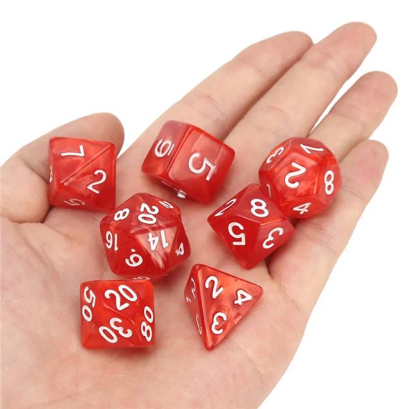 الترفيه مجلس لعبة 56 قطعة نرد متعدد الأوجه 8 مجموعات ل الزنزانات والتنينات DND RPG MTG مجلس ألعاب