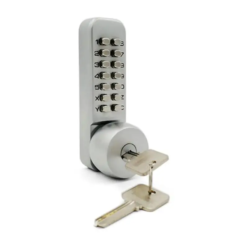 

Mechanical Digital Door Lock With Keys Zinc Alloy Push Button Entry Code Combination Lock Home Security Furniture Hardware