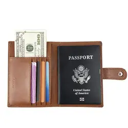США Синтетическая кожа Обложка для паспорта держатель для мужчин дорожный кошелек держатель для карт-28 717 Обложка водительские права для