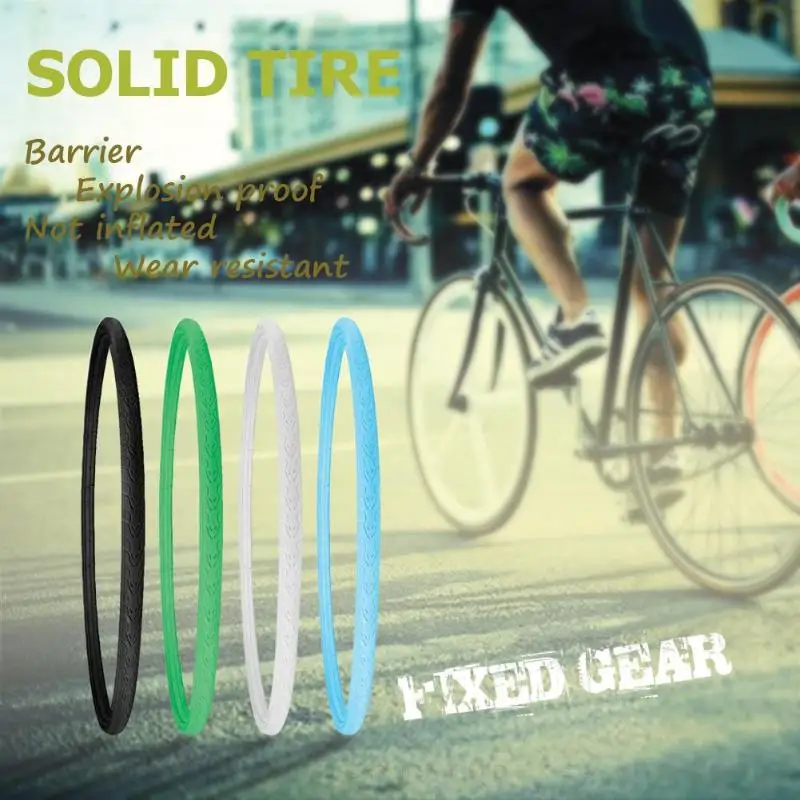 

1 PC Cycling Solid Dead Tire 700C x 23C Fixed Gear Solid Tire Inflation Free Never Flat Bicycle Tires for Road Bike Tires