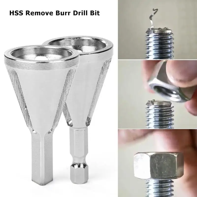 

HSS Metal Remove Burr Drill Bit Woodworking Deburring External Chamfer Tool Remove Burr Bits Woodworking Tools Drill Bit