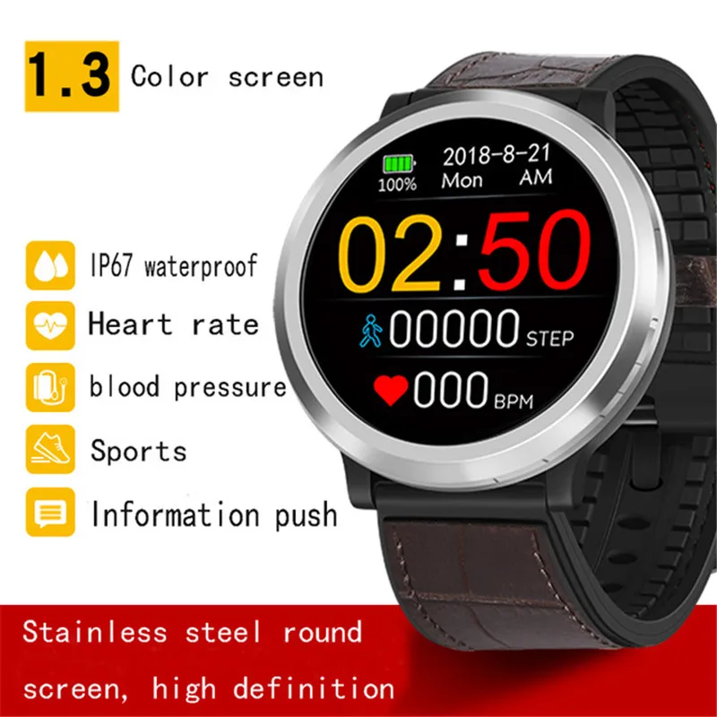 

Q68 Smart Bracelet 3D UI 1.3" Color Screen Band Heart Rate Blood Pressure Waterproof Sports Smart Watch Android IOS Watches
