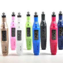 Профессиональный электрический набор для ногтей типсы для маникюра машина электрическая ручка для дизайна ногтей насадки для педикюра Набор инструментов для дизайна ногтей 20шт