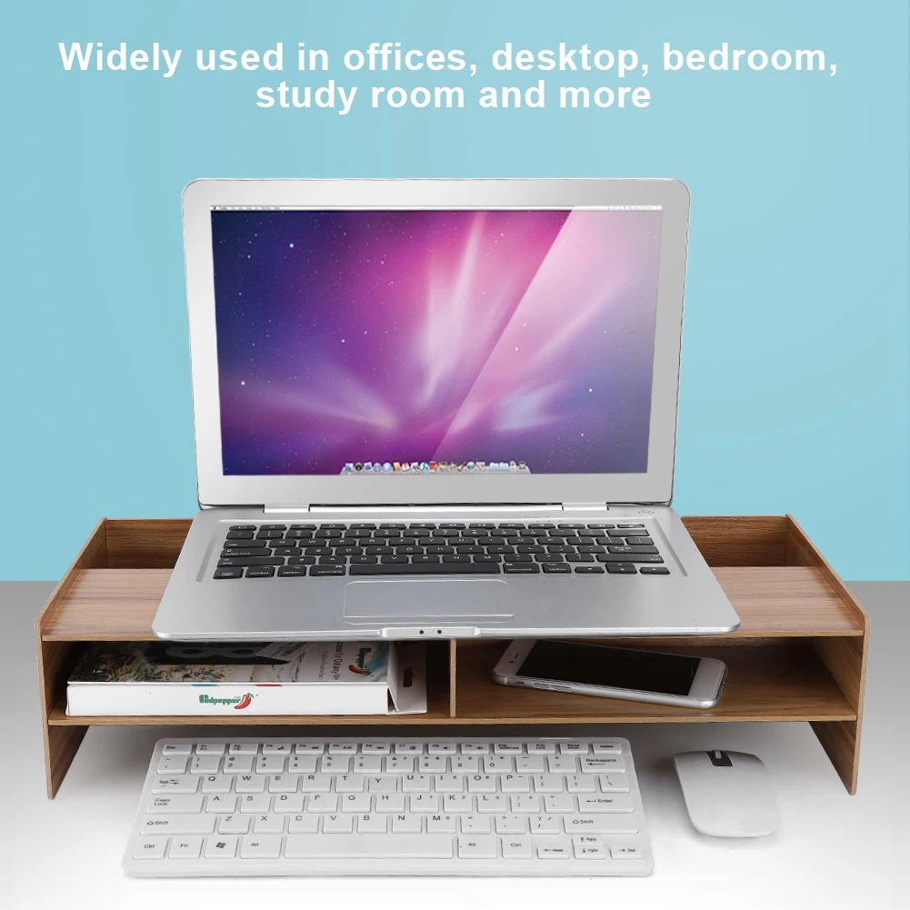 

Monitor Stand Computer Desktop Laptop Shelf Desk Table Bracket Holder Storage Rack