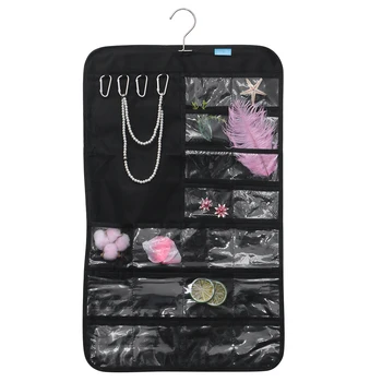 

Multifunctional Jewelry Storage Bag Simple Non-Woven Wall-Mounted 7-Layer Double-Sided Jewelry Hanging Bags For House Organizers